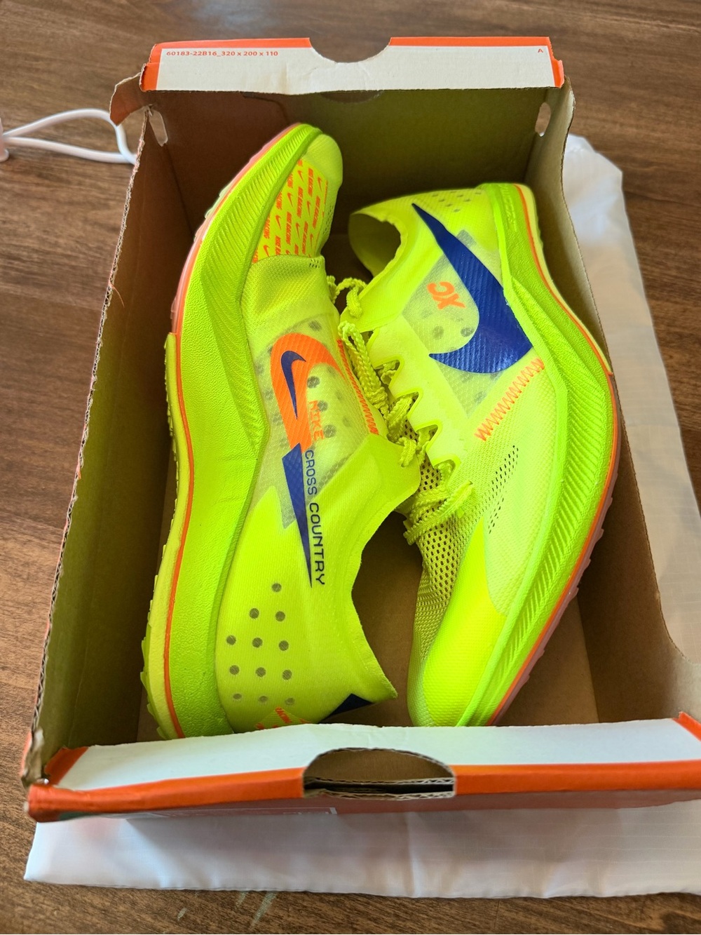New men Nike ZOOMX DRAGONFLY XC track shoes with spikes and bag